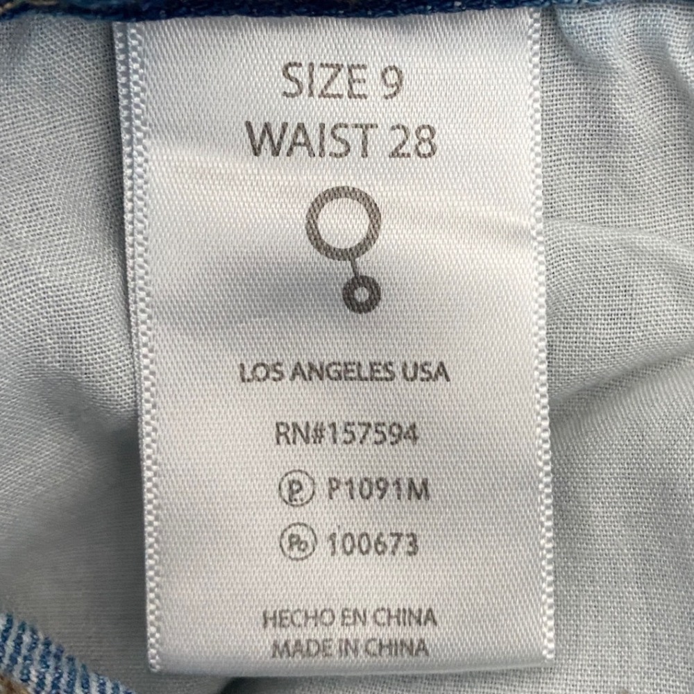 Insane Gene Womens High Waisted Straight Leg Side Slit Jeans Blue Size 9/28 - Picture 6 of 12